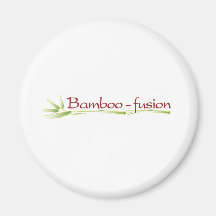 Bamboo fusion fridge magnets