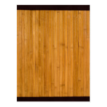 Bamboo mat postcards