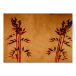 Bamboo on Parchment Greeting Card