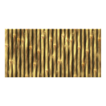 Bamboo Poles Patterned Customized Photo Card