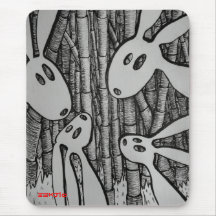 BAMBOO RABBITS MOUSEPAD