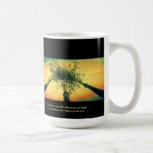 Bamboo Sky Mug with quote