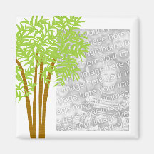 Bamboo Trees template magnet