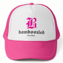 Bamboozled Womens Trucker Hat- White /Pink