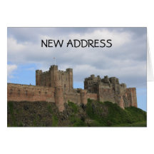 Bamburgh Castle England New Address Card