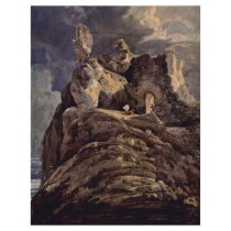 Bamburgh Castle Northumberland By Thomas Girtin (B Custom Letterhead