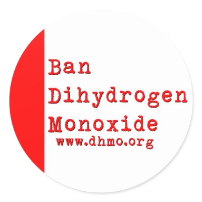 Ban Dihydrogen Monoxide Sticker by bumlet5