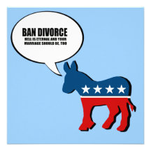 Ban Divorce - Hell is eternal and your marriage sh Personalized Invitations