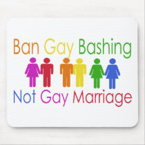 Ban Gay Bashing mousepads