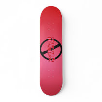 Ban Wilful Ignorance Pink Skateboard