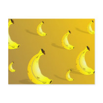 Banana Background Post Cards