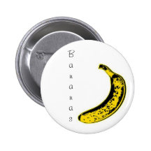 Banana badge pin