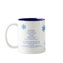 Banana Bread Christmas Snowflake Mug