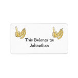 banana bunch address labels