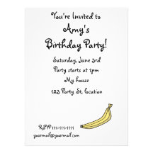Banana Personalized Announcement