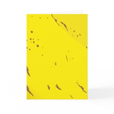banana-skin card by prawny