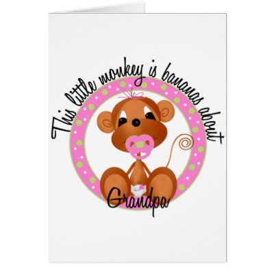 Bananas About Grandpa Tshirts and Gifts Card by toddlersplace
