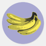 Banane graphique jaune autocollants