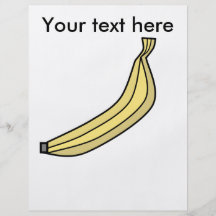 Banane jaune de pays prospectus personnalisés