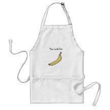 Banane jaune géniale de pays tablier