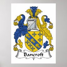 Bancroft Family Crest Print