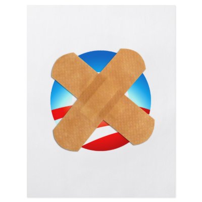 Band-aid No to Obamascare Full Color Flyer by NobamaShop