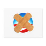 Band-aid No to Obamascare Postcard