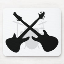 band gear - drums eguitar  bass mouse mat