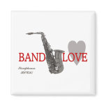 Band/Love/Saxophones Rock Magnets