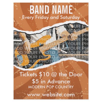 Band Name Music Flyer 2 by ZazzleFlyers