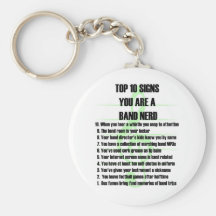 Band Nerd Top 10 Key Chain