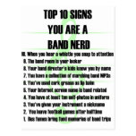Band Nerd Top 10 Postcard
