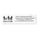 Band of SAHD bumper sticker bumper stickers