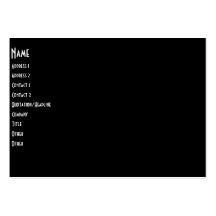 Band On Stage Concert Silhouette B&W Business Cards