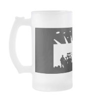 Band On Stage Concert Silhouette B&W Coffee Mug