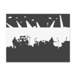 Band On Stage Concert Silhouette B&W