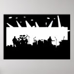Band On Stage Concert Silhouette B&W