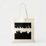 Band On Stage Concert Silhouette B&W Tote Bags