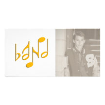 band photo card template