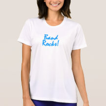 Band Rocks - Piccolos Blue Lettering Tee Shirts