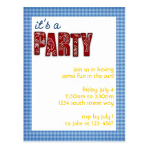 Bandana Invitation Post Card