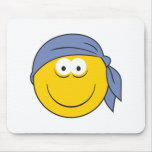 Bandana Pirate Smiley Face Mouse Mats