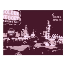 Bande de Las Vegas/du centre vintages Carte Postale
