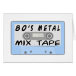 bande de mélange en métal 80s cartes