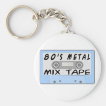 bande de mélange en métal 80s porte-clés