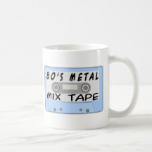 bande de mélange en métal 80s tasses