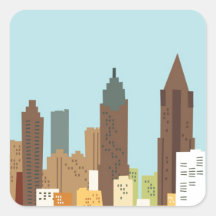 Bande dessinée Atlanta Stickers Carrés