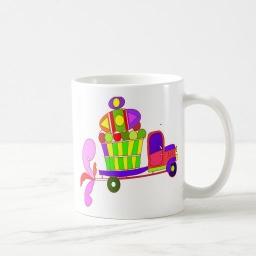 bande dessinée de camion de ferme tasse à café