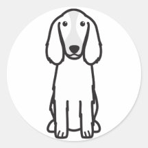 Bande dessinée de chien de springer spaniel de Gal Adhésifs