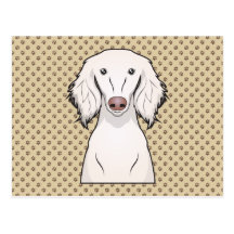 Bande dessinée de Saluki Carte Postale